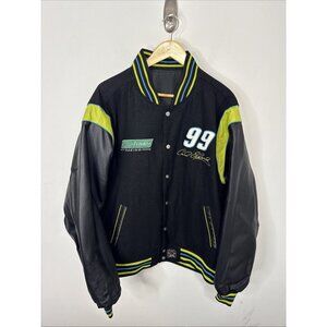 JH Designs Carl Edwards #99 Racing Jacket Aflac Reversible Mens Large L